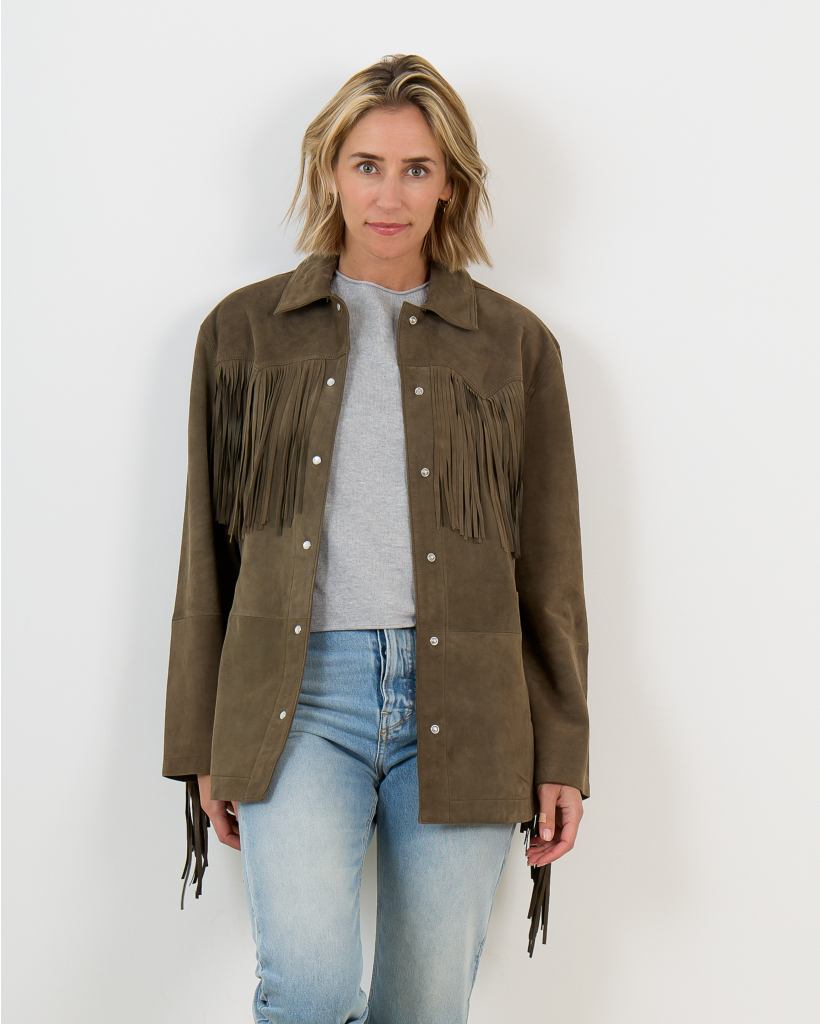 Ginny Jack Suede Olive 