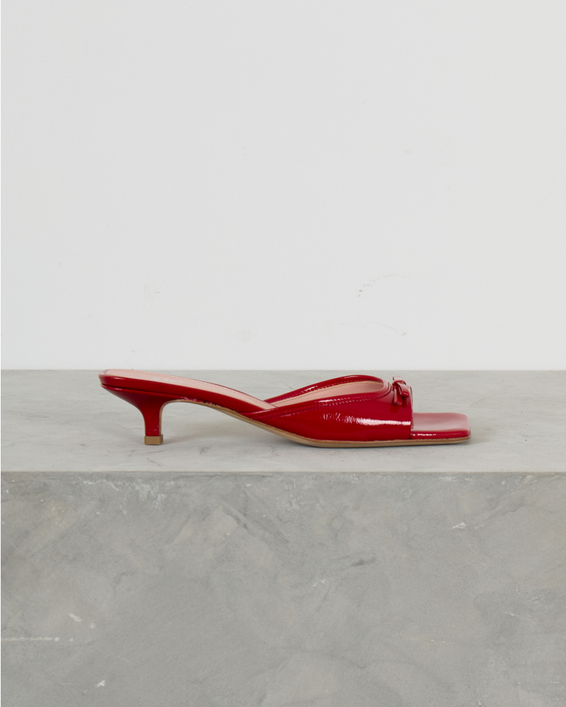 Juju Lakleren Muiltjes Venice Rosso 