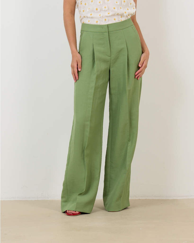 Regular Fit Pantalon Groen 
