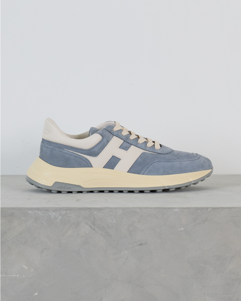 Hyperlight Suede Sneaker Denim Blauw