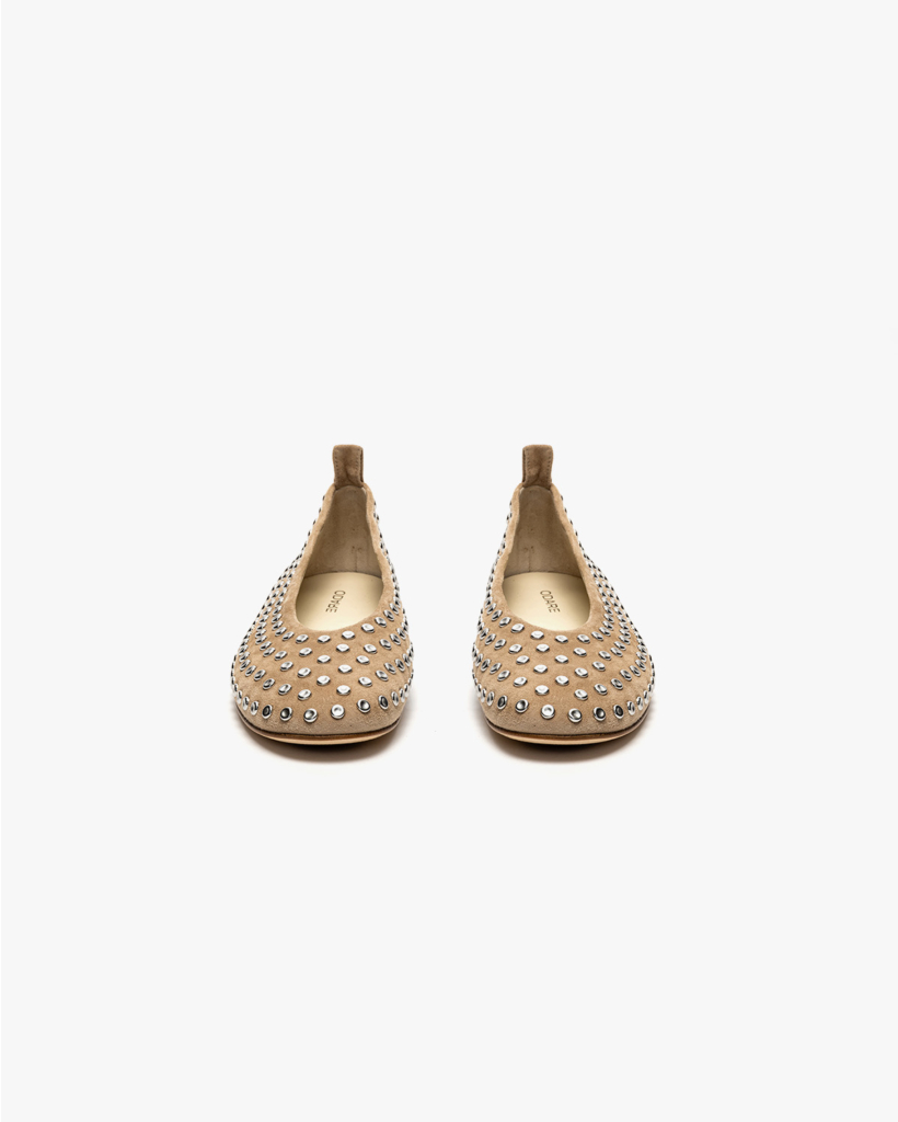 Selena Suède Ballerina's met Studs