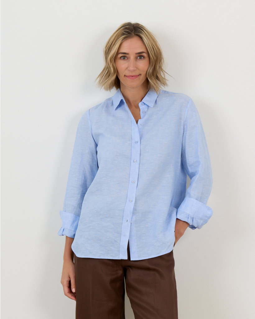 Linnen Blouse Sky Blue 