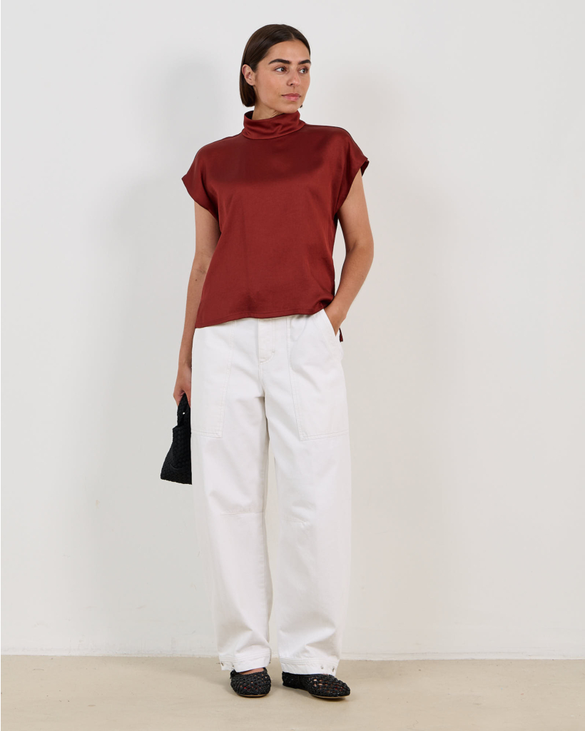 Rhannon Barrel Jeans Off White