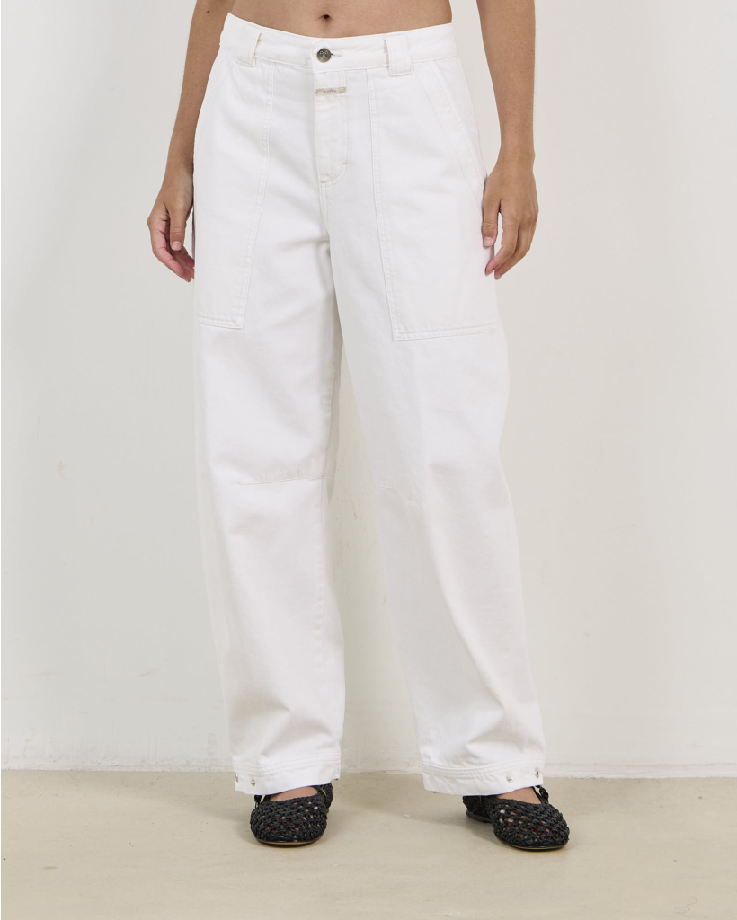 Rhannon Barrel Jeans Off White