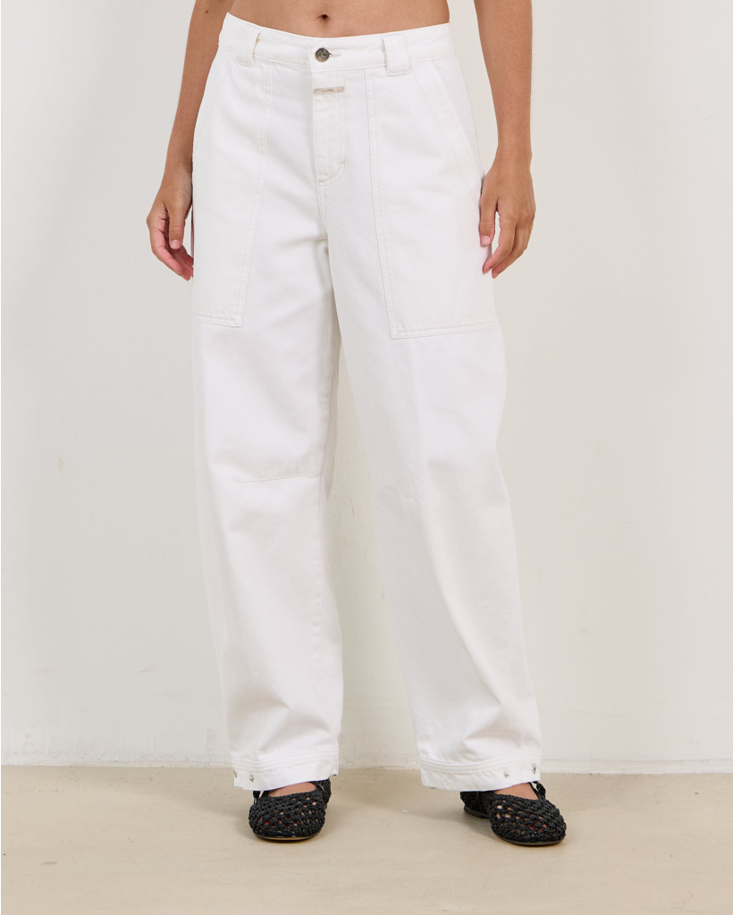 Rhannon Barrel Jeans Off White