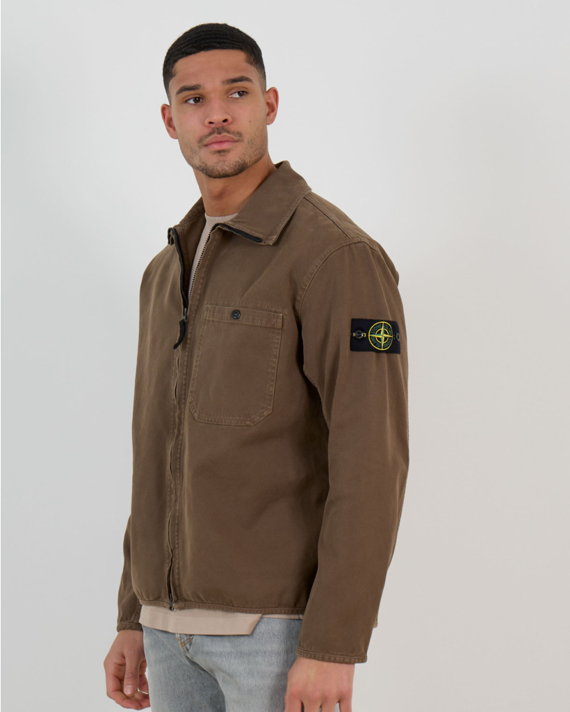 1200014 Zip-up Overshirt Umber