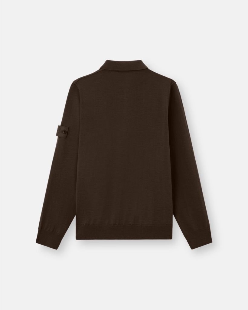 Ghost Polo Lange Mouw Dark Brown
