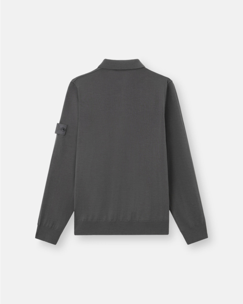 Ghost Polo Lange Mouw Dark Grey