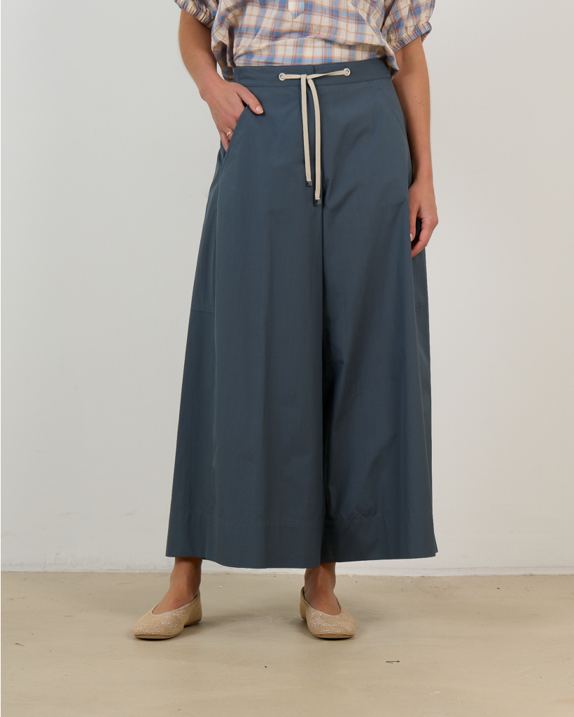 Wide Leg Pantalon Inkt 