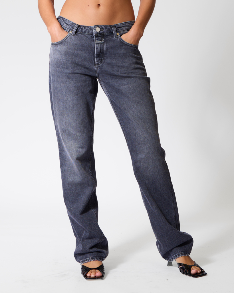 Jora Straight Jeans Mid Grey L32