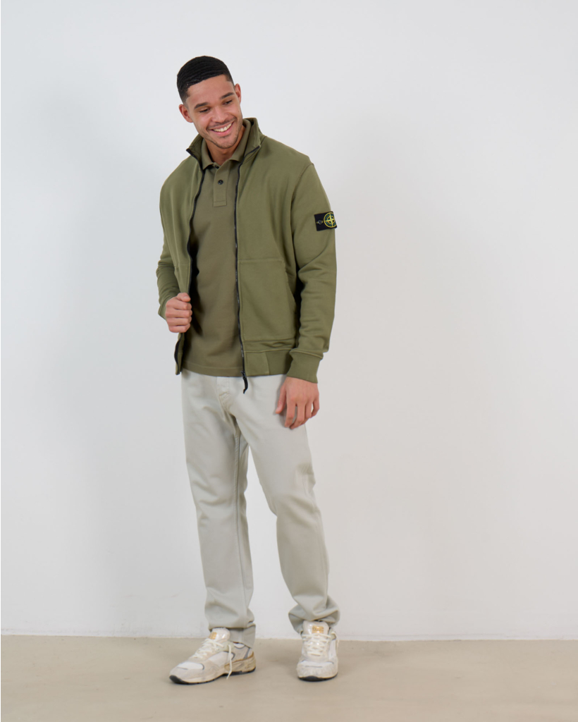 2200001 Polo Korte Mouw Military Green