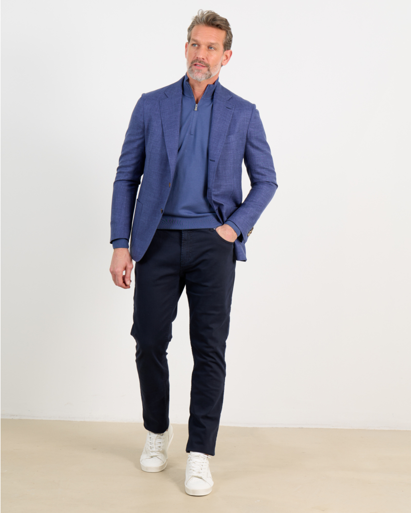 Posillipo colbert single breasted blue