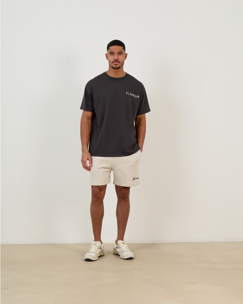 Dubbel Logo T-shirt Zwart