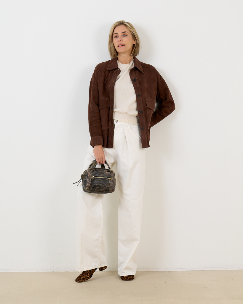Kaylee Suede Jacket Mud Brown