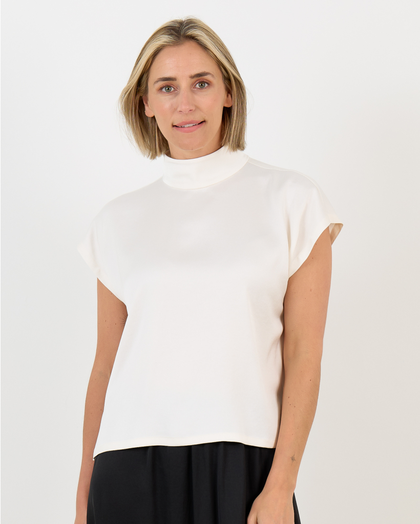 Alaria Satijnen Blouse Off-white