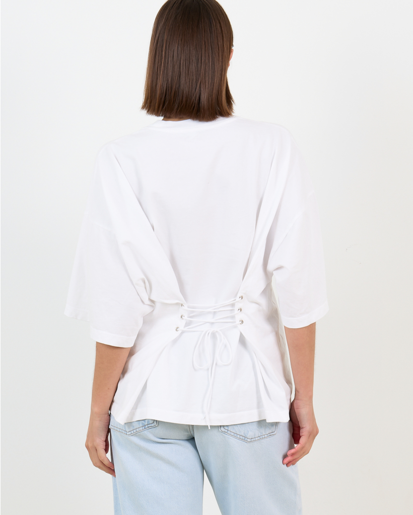 Ellery T-Shirt Detail Achterzijde Wit 