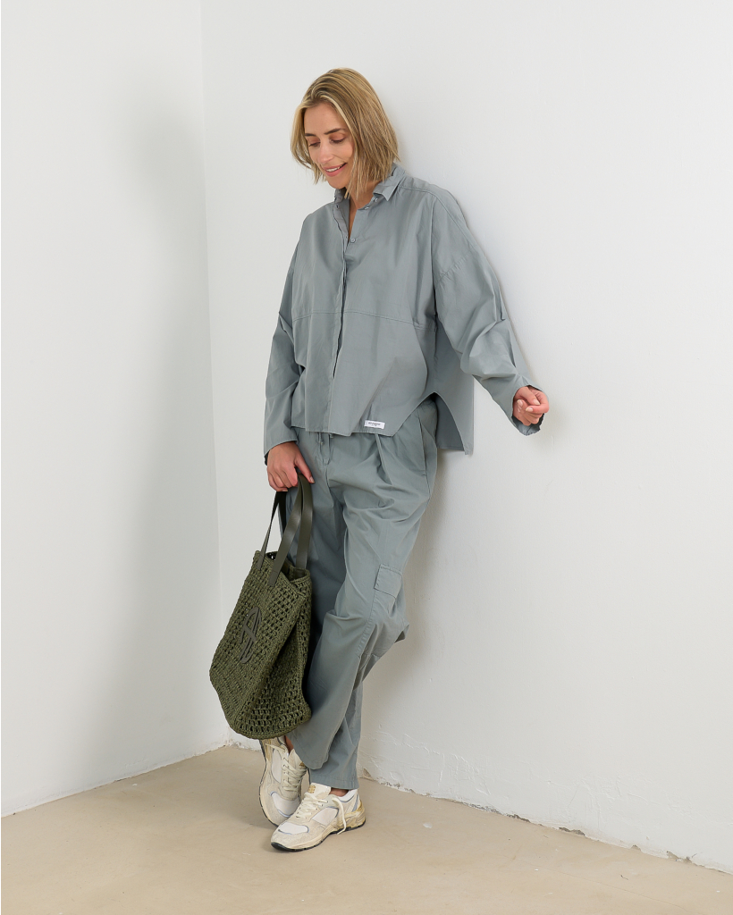 Katoenen Pantalon Monument Grey