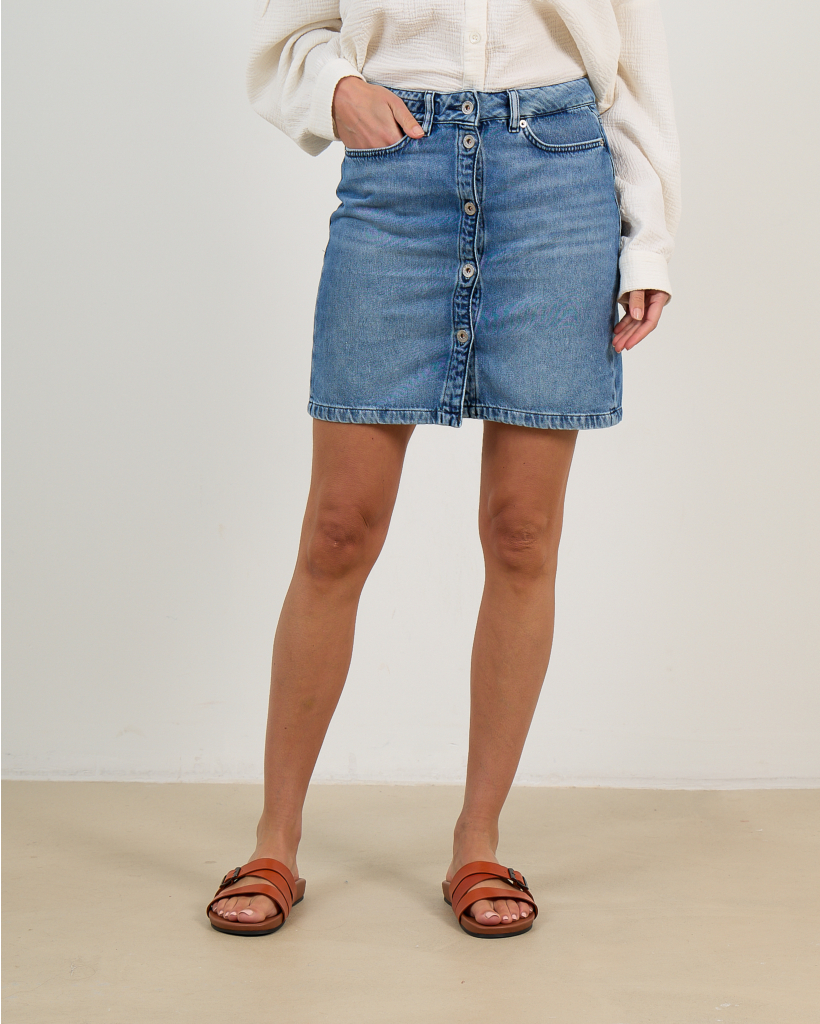 Afson Denim Mini Rok