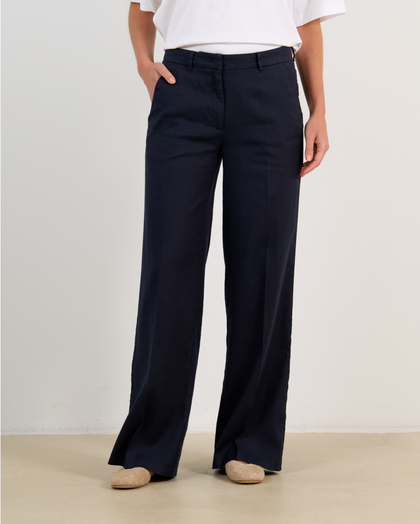 pantalon regular fit dames 487 navy