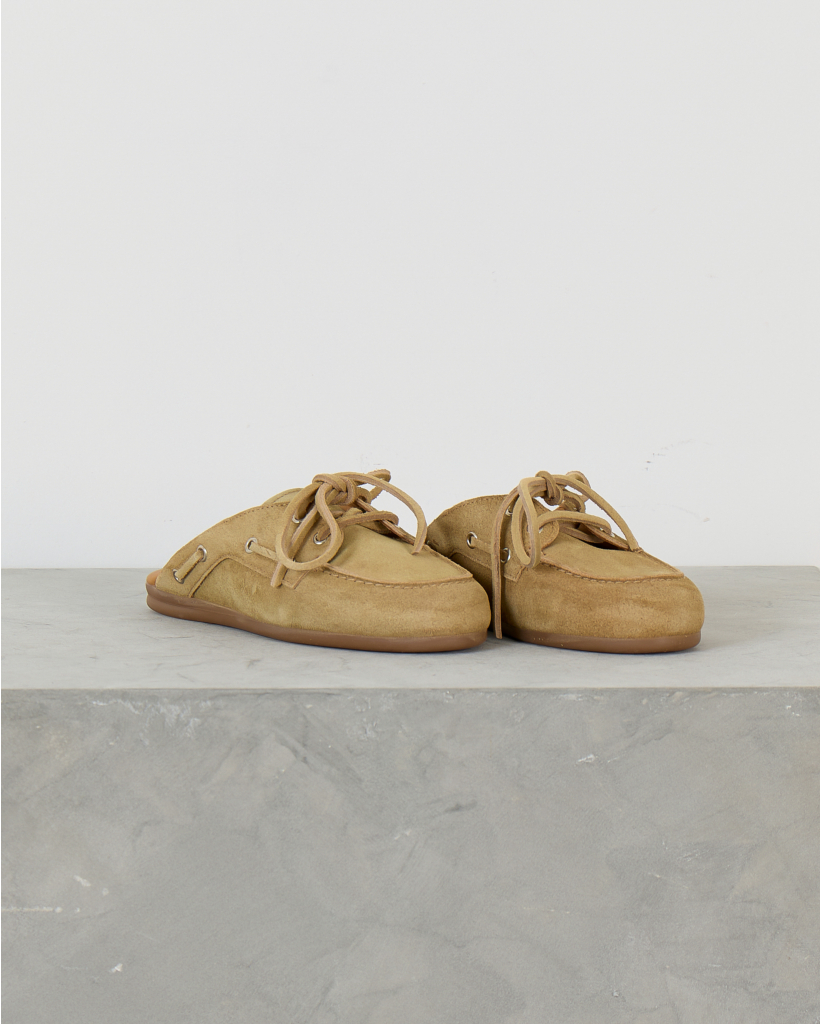 Boat Loafer Mule Sand