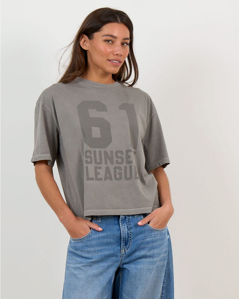 T-shirt met Print Stone