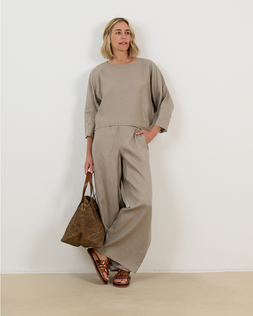 Ceiling Linnen Pantalon Kaki