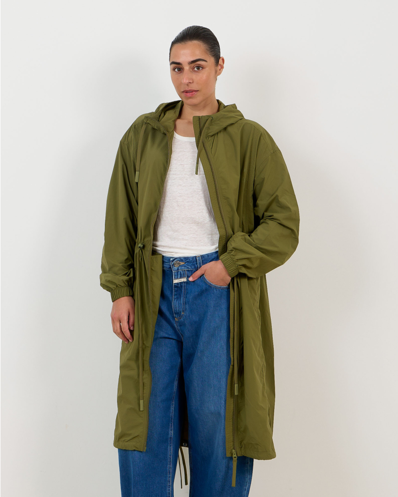 Windbreaker Lange Jas Groen