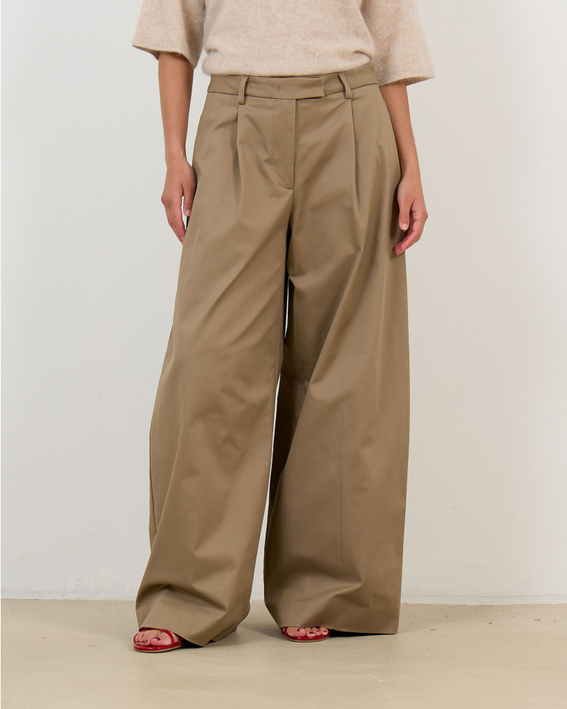 Deva Gabardine Pantalon Cognaq