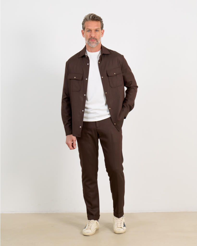 Manu Pantalon met Steekzakken Bruin