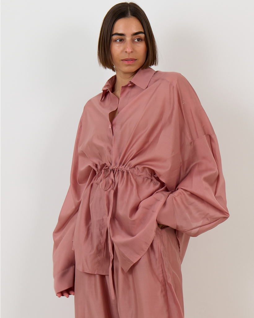 Dalida Mussola Blouse Lange Mouw Antique Pink