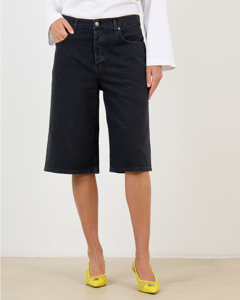 Becky Jeans Short Zwart 