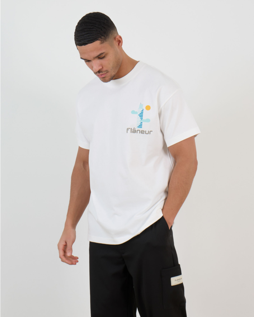 Festival Map T-shirt Wit