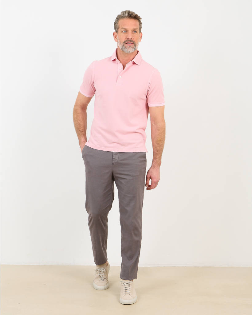 Pique Polo Shirt Roze