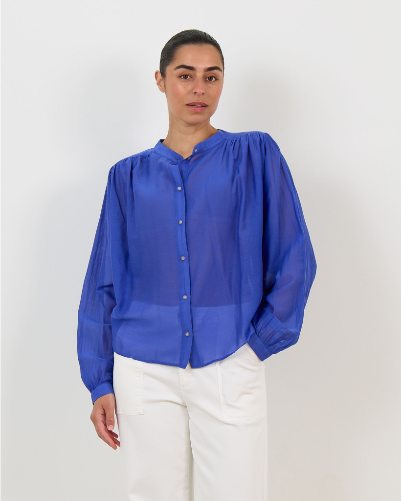 Gladis Katoen-Zijde Blouse Cosmo 