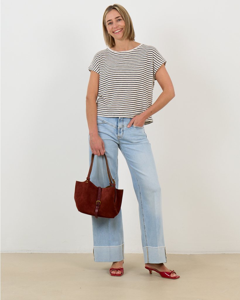 Vanope T-Shirt Korte Mouw Off White