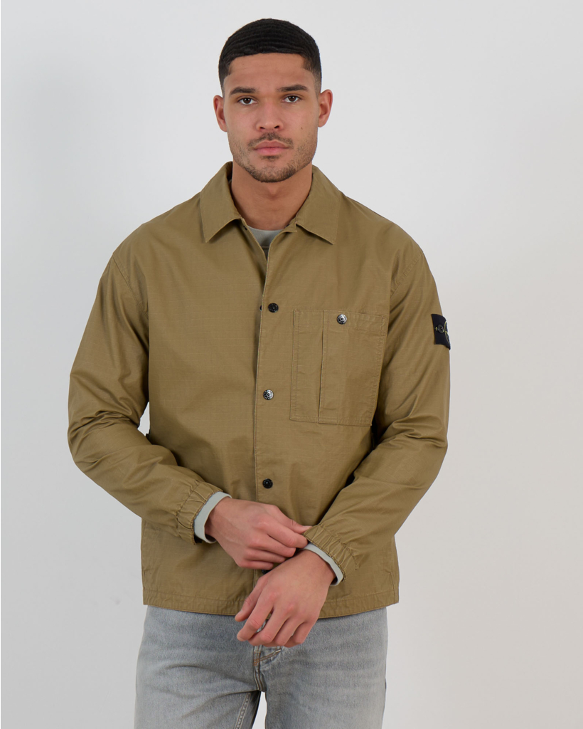 1200018 Zip-up Overshirt Military Green