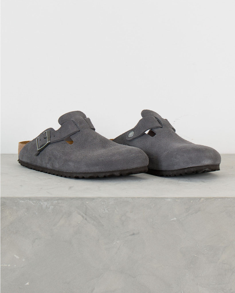 Boston Suede Instappers Charcoal