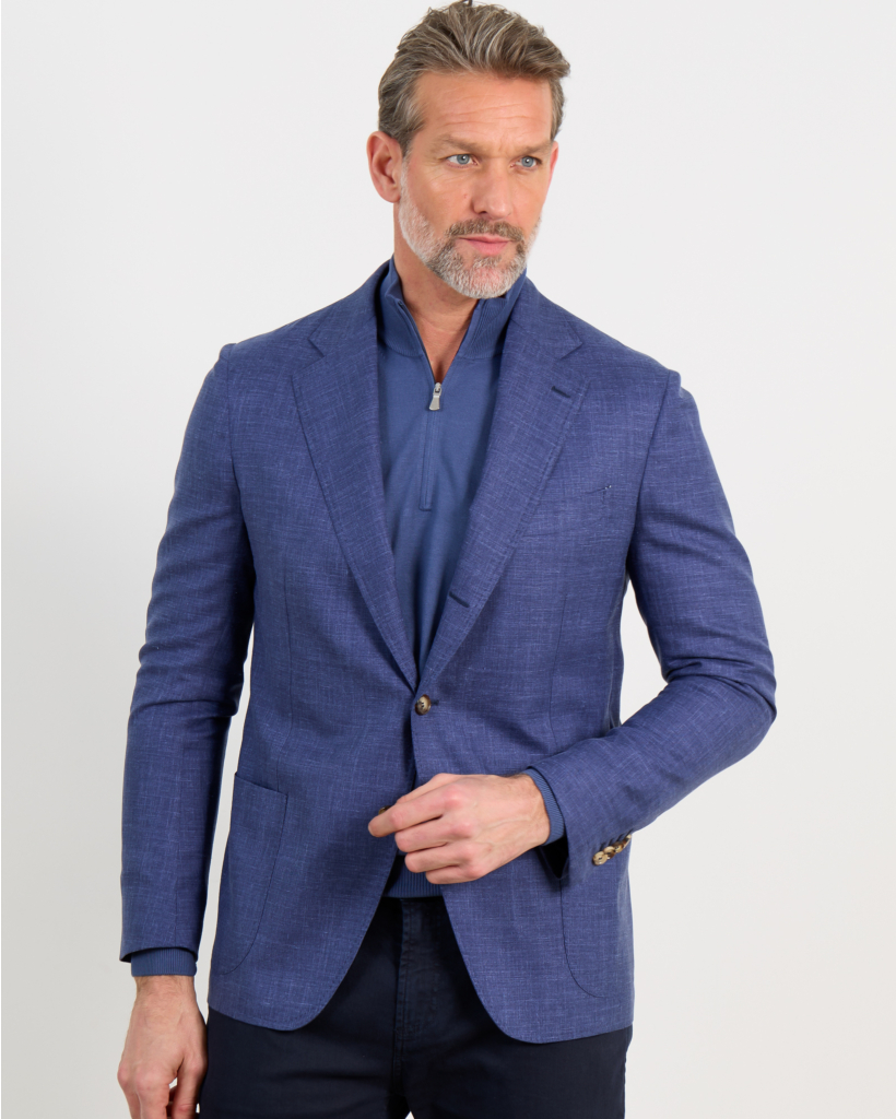 Posillipo colbert single breasted blue