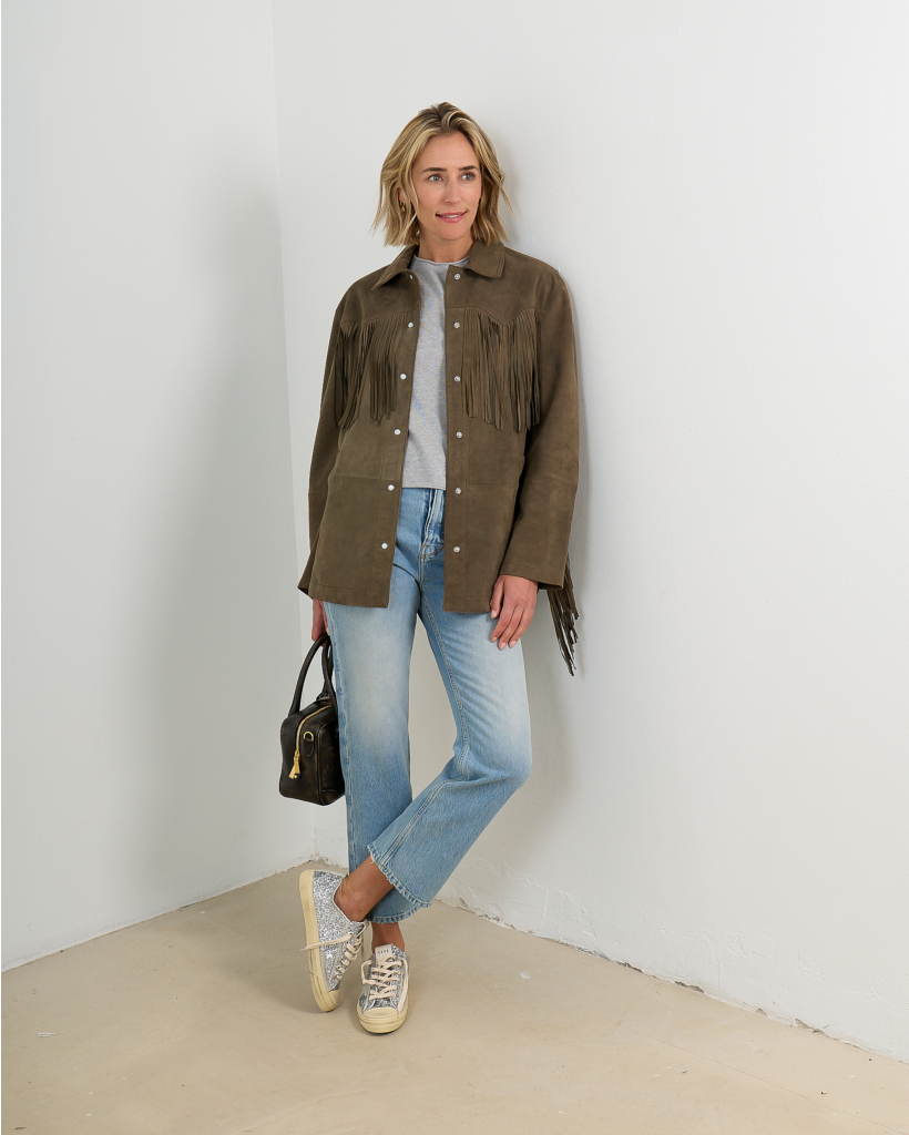 Ginny Jack Suede Olive 