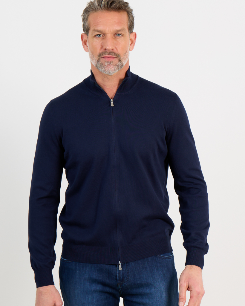 Vest Ritssluiting Navy