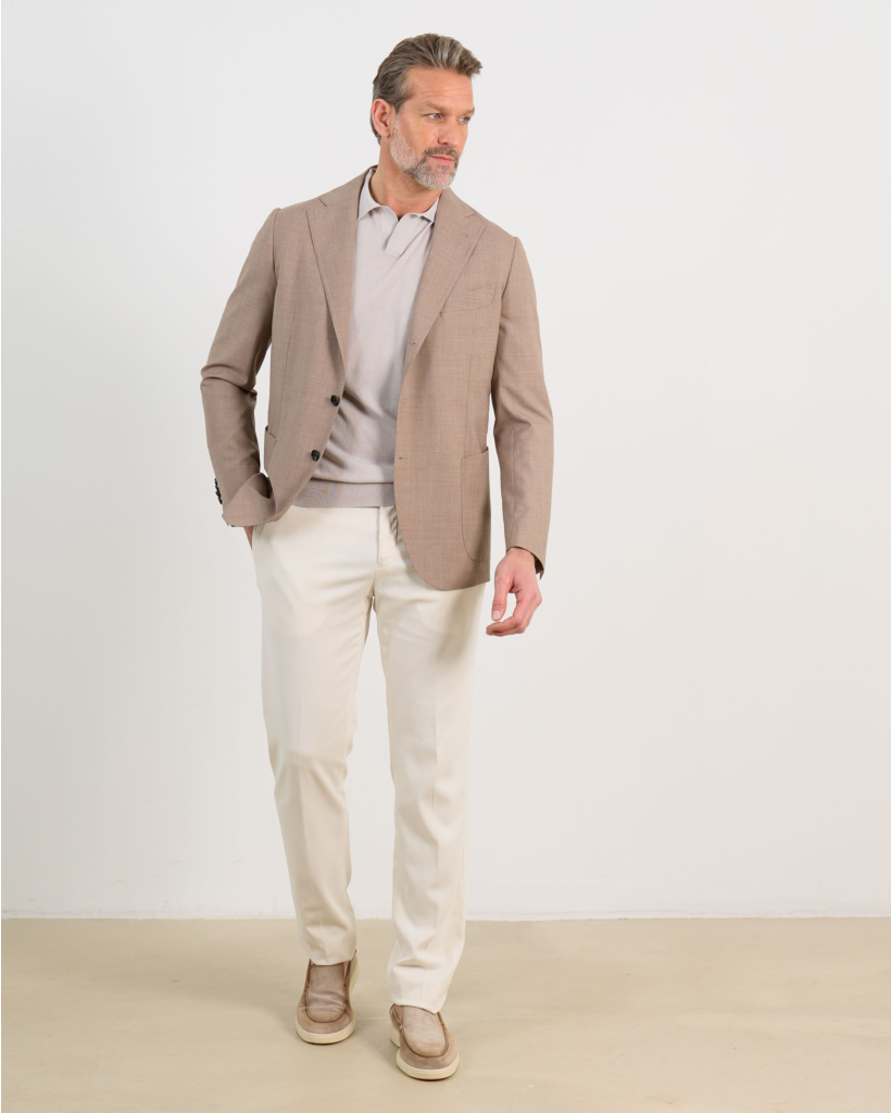 pantalon casual steekzak 16 vanille