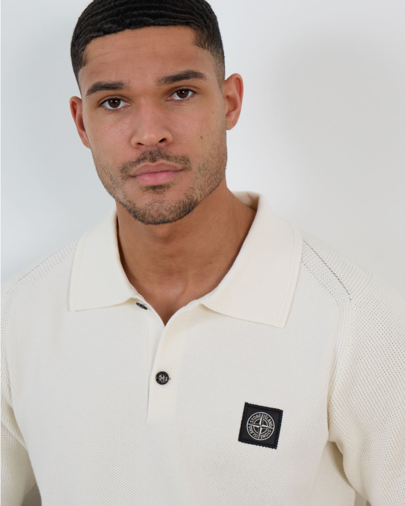 5100030 Polo Korte Mouw Ivory