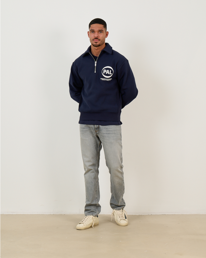 Pre Game Half Zip Sweater Navy
