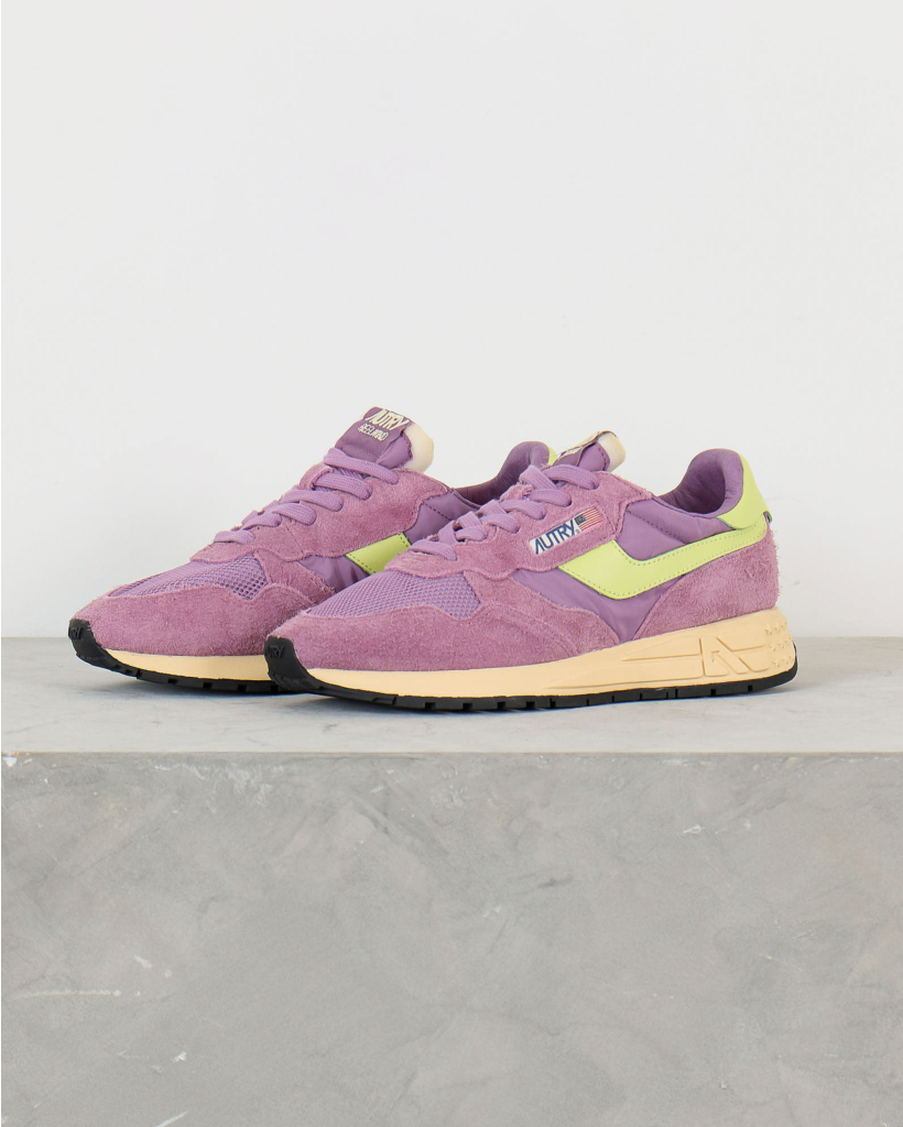 Reelwind Nylon en Suede Lage Sneakers in Flor/Daiqgr
