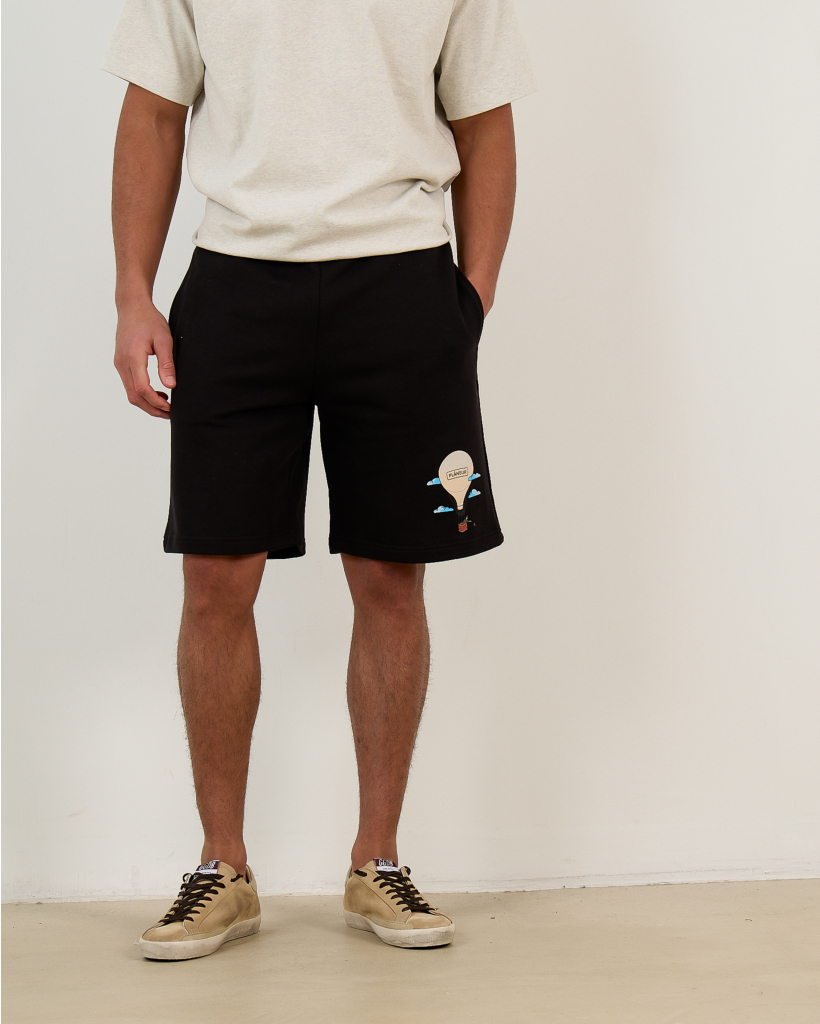 Aéronautique Jogger Sweat Short Zwart