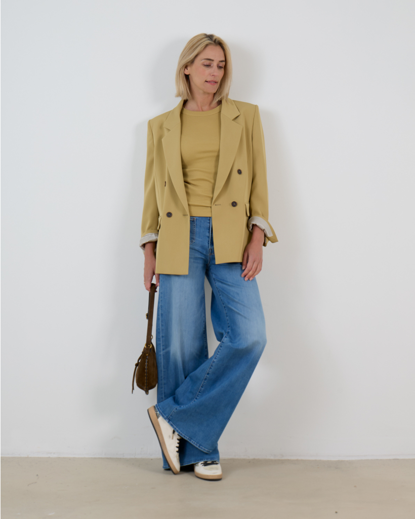 Olina Tanktop Mosterd Geel