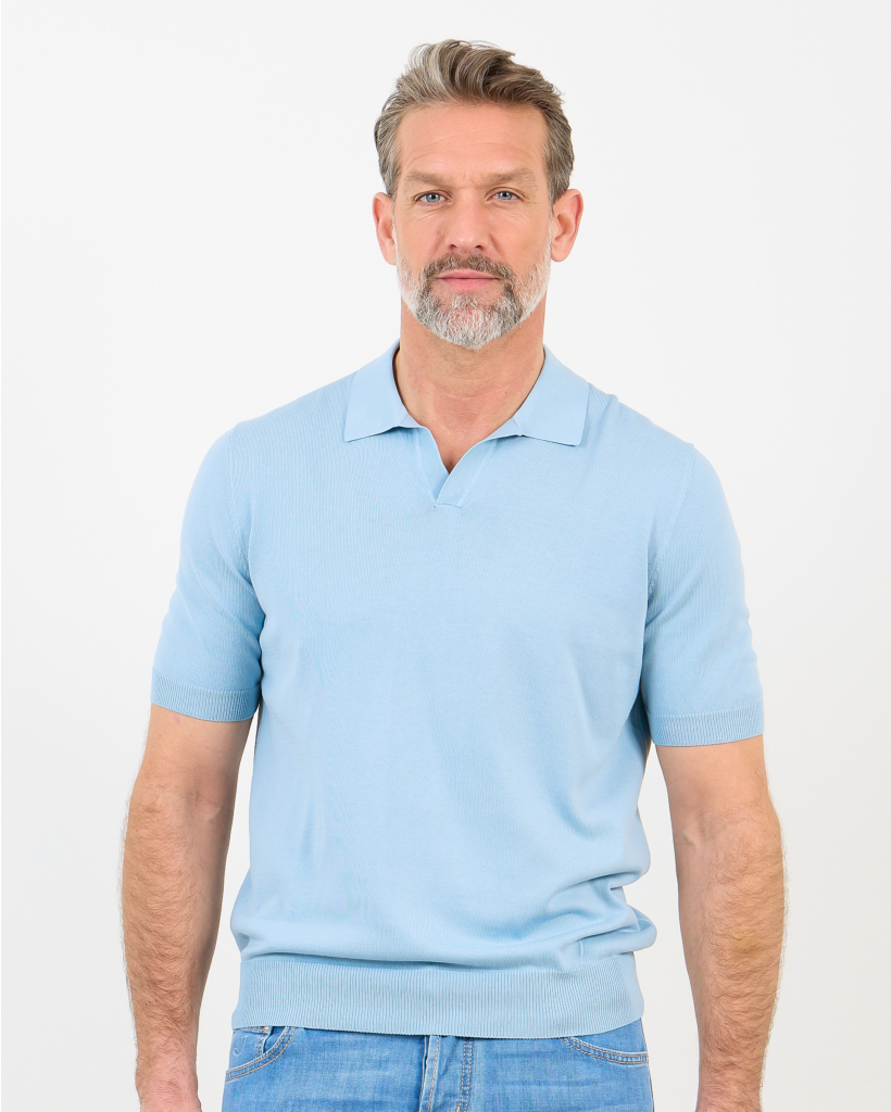 Pullover Polo Licht Blauw