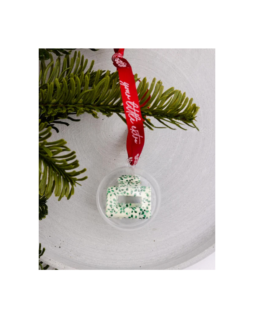 Hair Clip Christmas - Lib Olive Dott