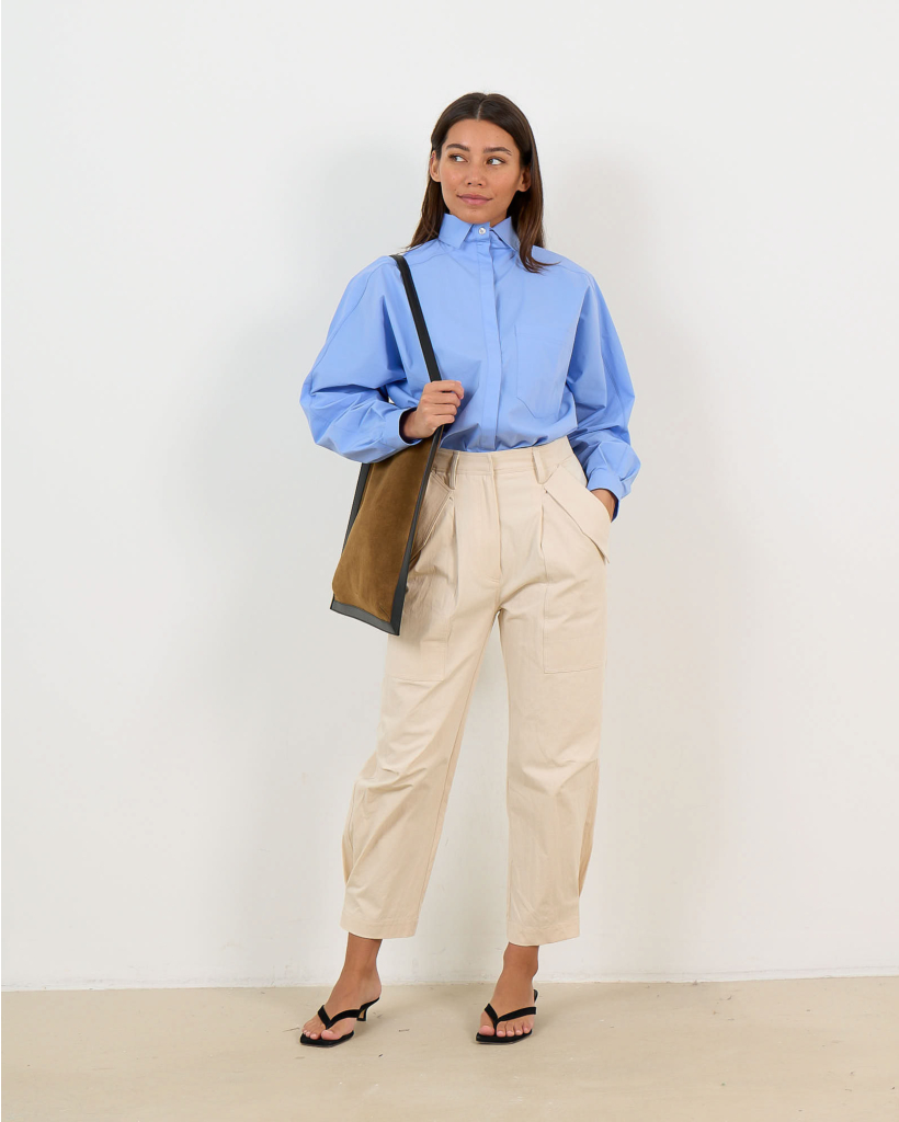 Nylia Sailor Collar Blouse Azur Blue