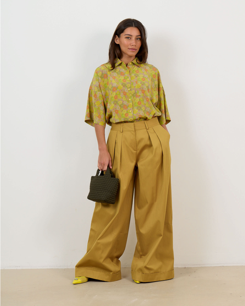 Mila Gabardine Pantalon Olive